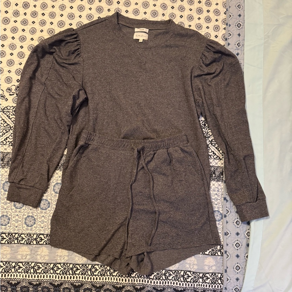 By the River PJ set, size small
Brown